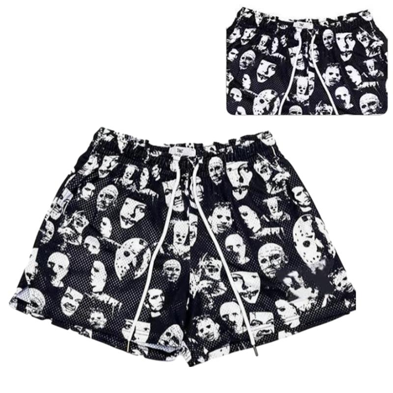 Fitness running sports basketball casual shorts Mask print pattern shorts suitable for sports boys