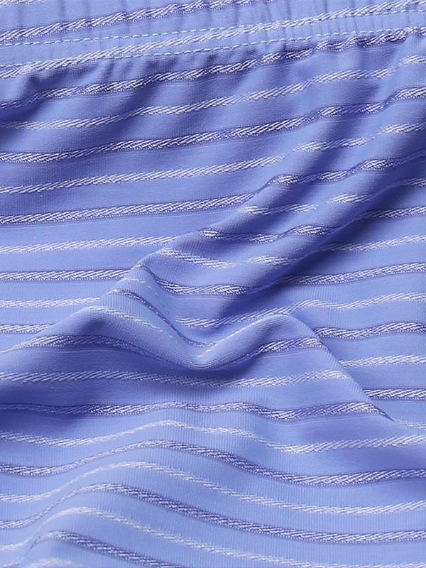 Men's Striped Print Brief, Breathable Comfortable Underwear for Daily Wear, Casual Men's Underwear for All Seasons