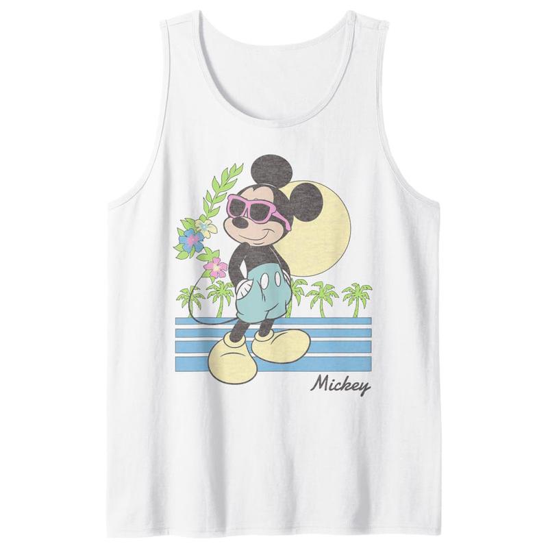 Friends Mickey Retro Beach Tank Top, Unisex Tank Top