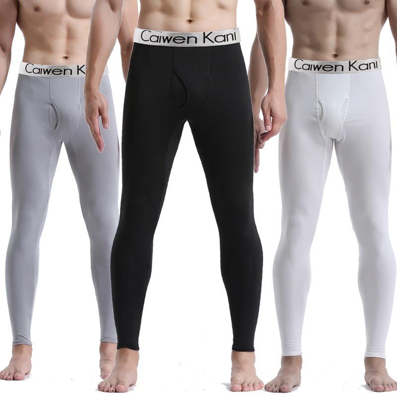 Men Long Johns Thermal Skin-Friendly Underwear Winter Warm Long Pants Male Soft Elastic Large Size Leggings Comfortable Tights