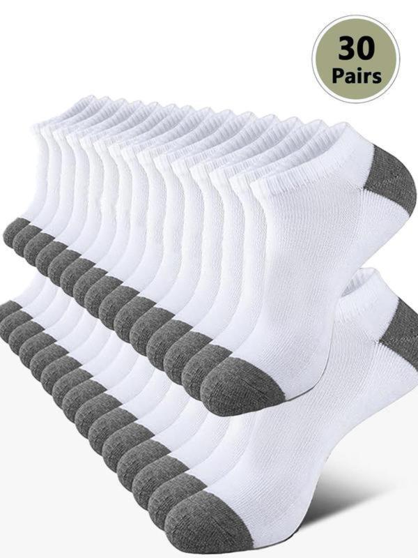 Men's Colorblock Ankle Socks, Low Cut Comfy Breathable Socks for Men, Multi-pack Knit Socks for Daily Wear, Menswear, Casual Men's Socks & Hosiery, Socks for Men