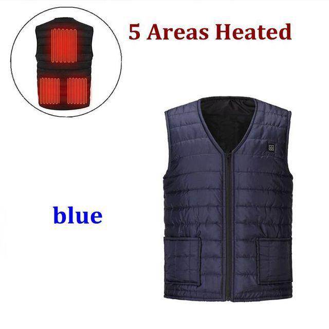 Winter 9 Heating Clothes Intelligent Heating Vest Warm Clothing USB Charging Electric Heating Vest Coat in Stock