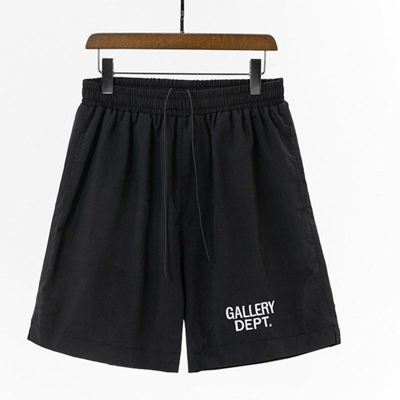 American fashion brand GALLERY DEPT Embroidered LOGO stretch drawstring mesh casual shorts Fabric Menswear Stylish Sports