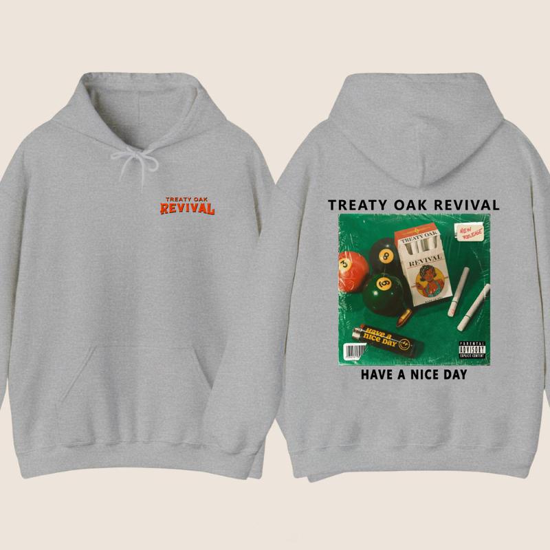 Treaty Oak Revival Hoodie - Unique Album Cover Design With Pool Balls And, Ideal For Music Fans And Street Fashion Enthusiasts, Tops Trending, Cotton Menswear, Casual Graphic Hoodie, Gif For All