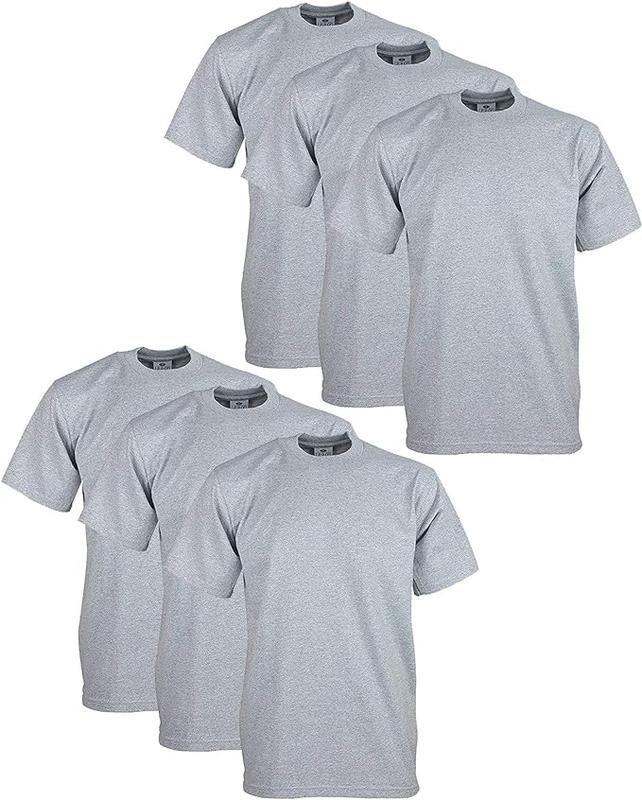 6 Pack Pro Club Heavyweight Short Sleeve TShirts Casual Classic tiktok shop