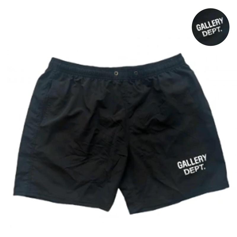 American fashion brand GALLERY DEPT Embroidered LOGO stretch drawstring mesh casual shorts Fabric Menswear Stylish Sports