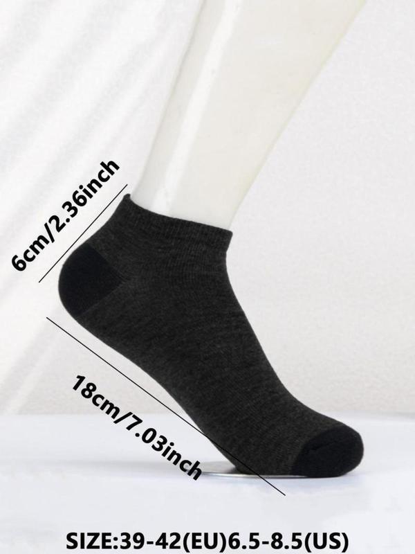 Men's Colorblock Ankle Socks, Low Cut Comfy Breathable Socks for Men, Multi-pack Knit Socks for Daily Wear, Menswear, Casual Men's Socks & Hosiery, Socks for Men