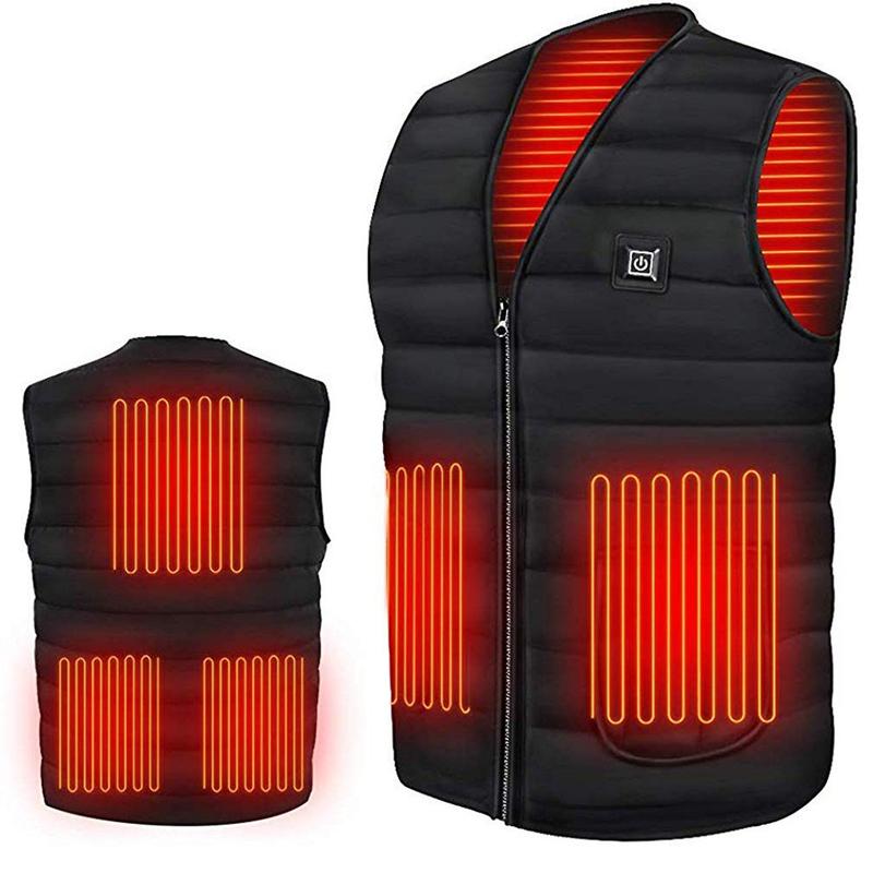 Winter 9 Heating Clothes Intelligent Heating Vest Warm Clothing USB Charging Electric Heating Vest Coat in Stock