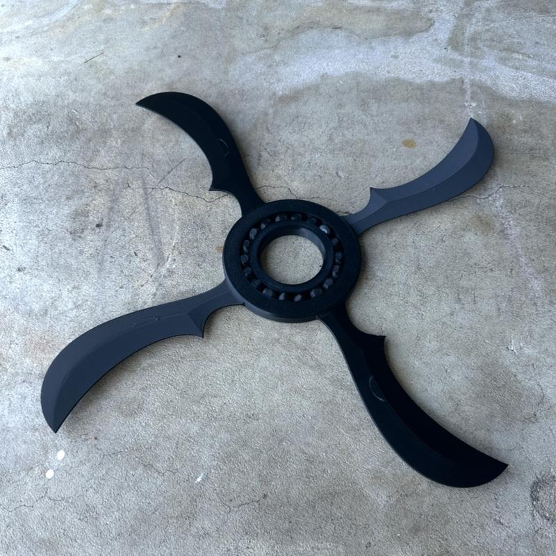 Naruto Demon Wind Cosplay Spinning Shuriken, Ball Bearings, 3D printed, Prop, Costume Accessories Menswear Aesthetic