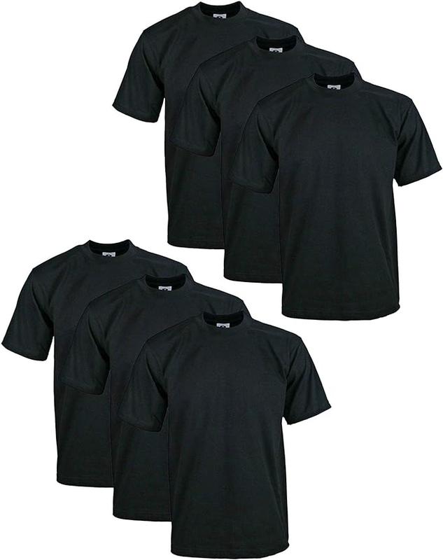 6 Pack Pro Club Heavyweight Short Sleeve TShirts Casual Classic tiktok shop