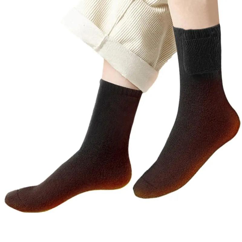 Electric Socks for Men Rechargeable USB Electric Heated Socks Warm Cotton Socks with Fast Heating and Long Warmth Winter Warmth