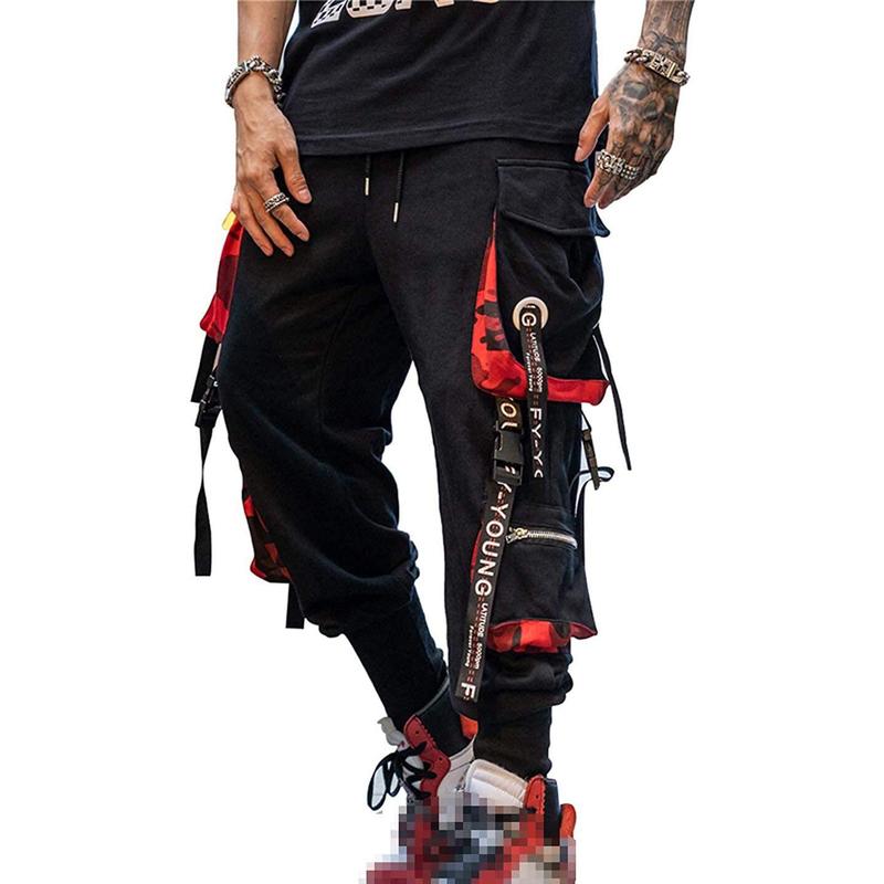 Men's Jogger Pants Punk Cargo Cyberpunk Hip Hop Gothic Baggy Techwear Hip Hop Harem Pants Streetwear Track Pants