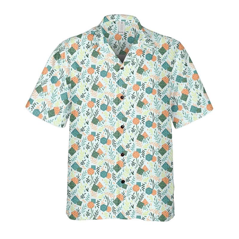 Hawaiian Dungeon Daddy Hawaiian shirt, DnD Hawaiian Shirt, DnD Dad Shirt, Dice shirt, Dungeons and dragons, DM gift, DnD Button Up , Menswear, Top, Underwear, Man, Shortsleeve, Tropical, Soft