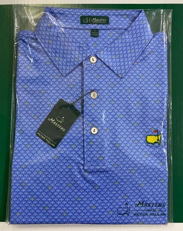 2024 Masters Peter Millar Golf Shirt (Leaderboard): Augusta M L or XL - Brand New Design for Golf Enthusiasts Casual Fabric