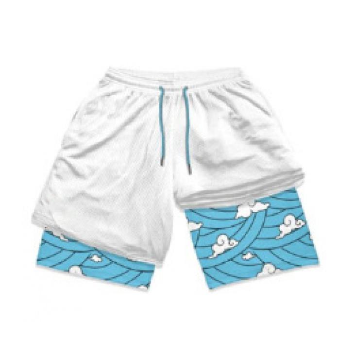 Hammanli Naruto shorts, 3D digital printed board shorts, men's summer 2024