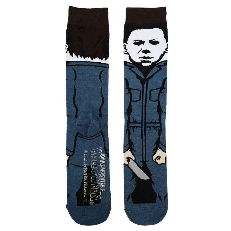 Halloween Michael Myers Animigos 360 Character Mens Crew Socks