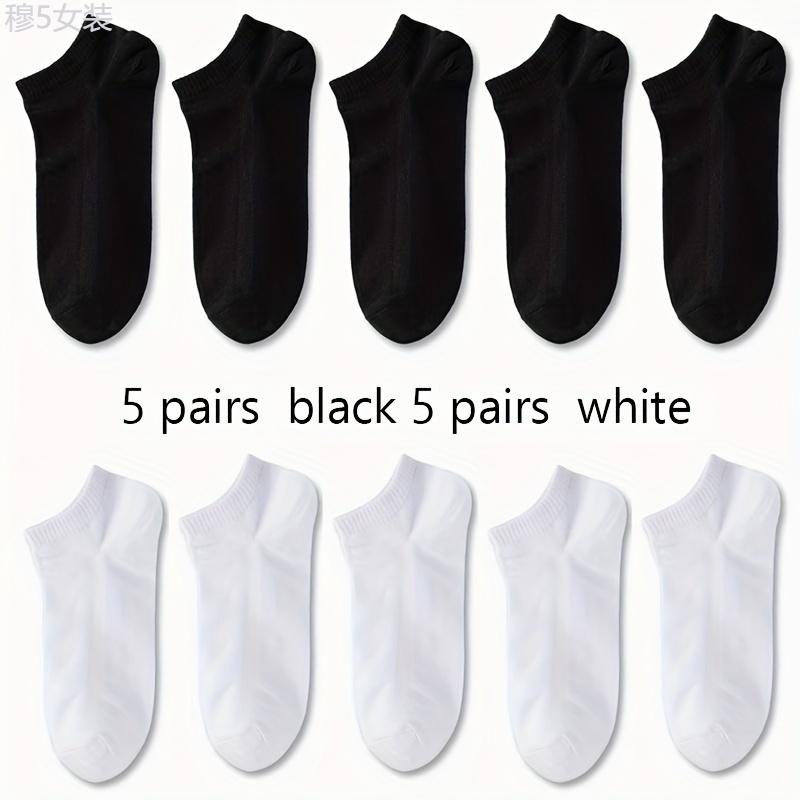 5 10 20pairs Unisex Solid No Show Socks, Comfy Breathable Casual Soft Socks For Men's & Women's Outdoor Activities Fabric Menswear