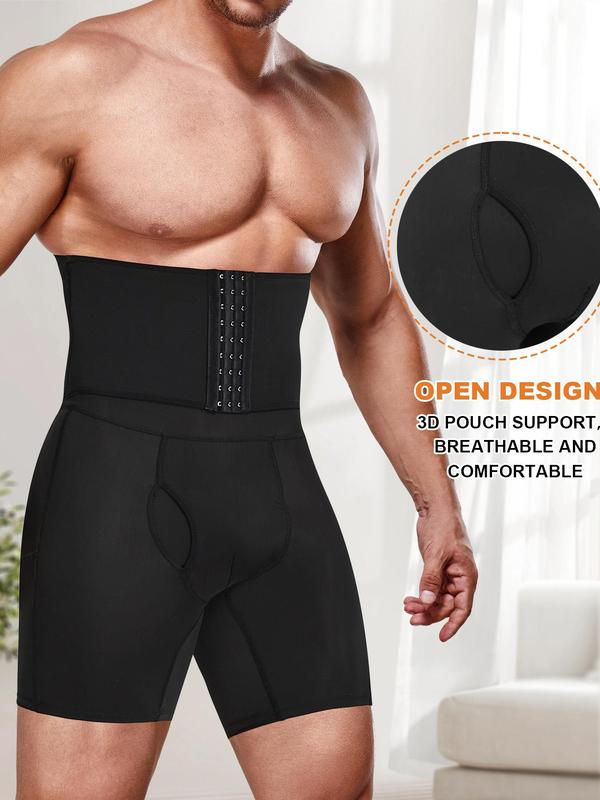 Men's High Waist Adjustable Tummy Control Shorts, Breathable Compression Shapewear, Fall Clothes, Shapewear Tummy Control, Back To School Fall Body Shapewear, Slimming Shaper Padded Underwear Girdles Boxer