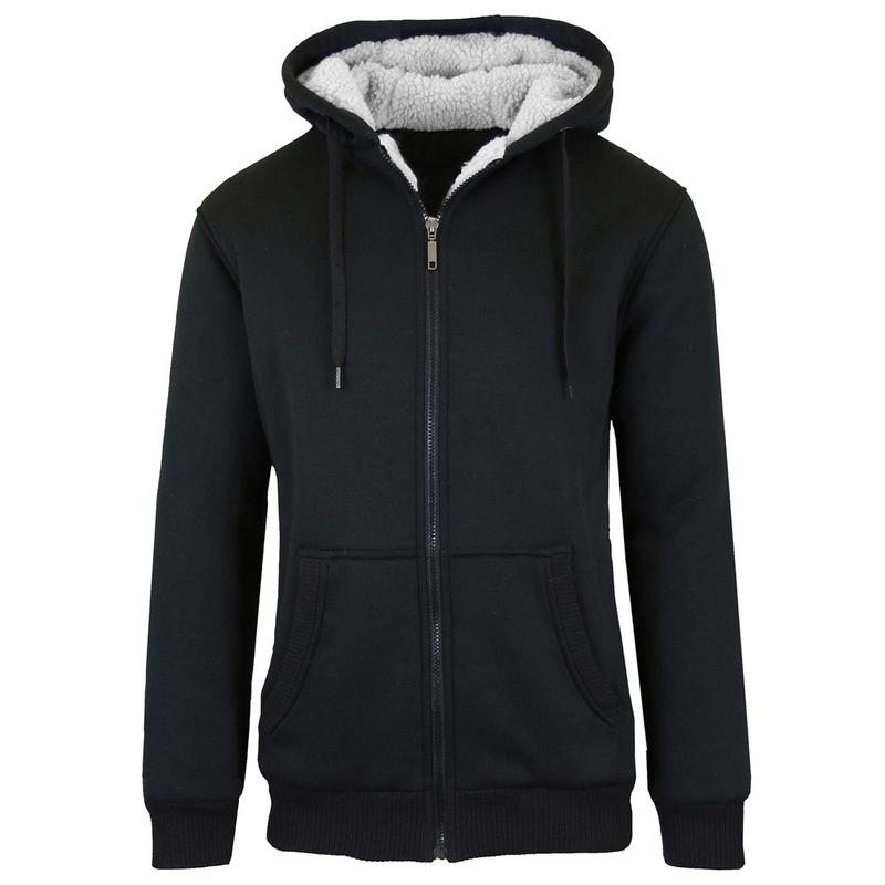 Men's Regular Fit Heavyweight Sherpa Fleece Lined Hoodie & Shacket