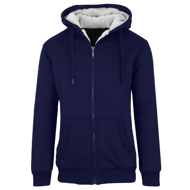 Men's Regular Fit Heavyweight Sherpa Fleece Lined Hoodie & Shacket