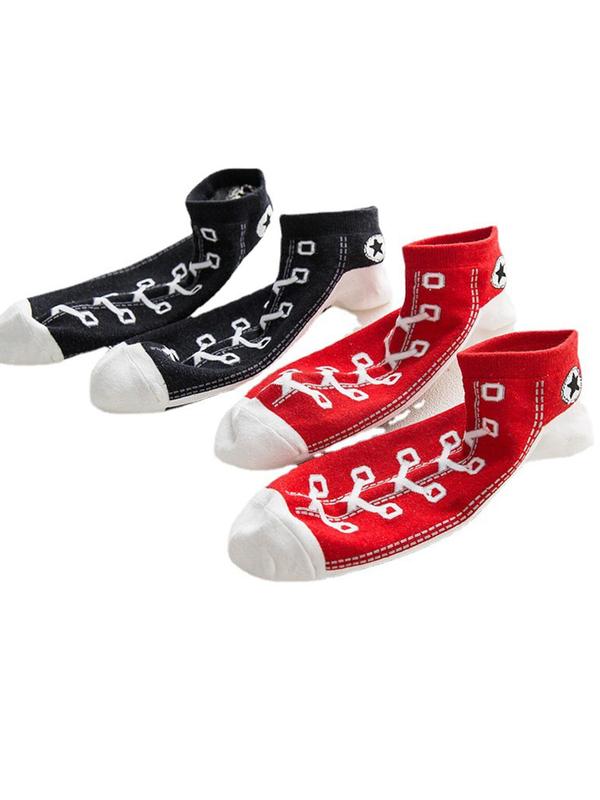 Men's All Over Print Low Cut Socks, Casual Comfy Breathable Socks for Daily Wear, Men's Socks for All Seasons