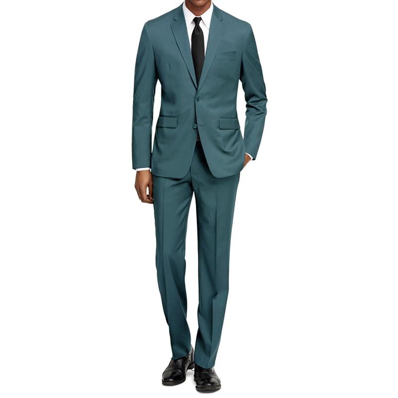 Braveman Men's Formal Two Piece 2-Piece Slim Fit Cut Suit Set Elegant Slim Fit Men's Suit Set Slim Fit