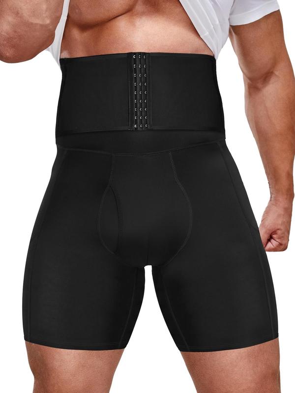 Men's High Waist Adjustable Tummy Control Shorts, Breathable Compression Shapewear, Fall Clothes, Shapewear Tummy Control, Back To School Fall Body Shapewear, Slimming Shaper Padded Underwear Girdles Boxer