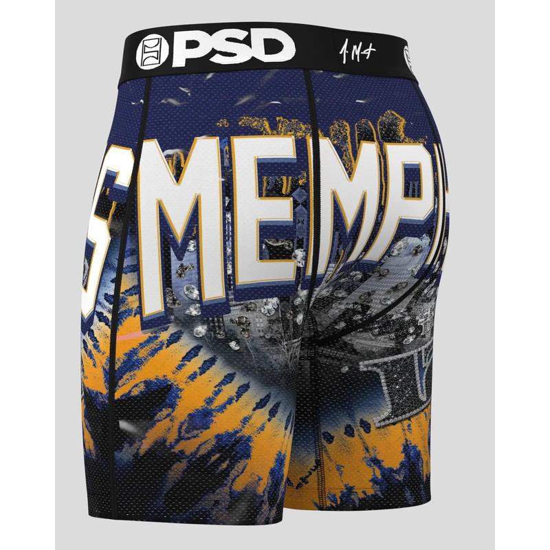 PSD Men's Ja Morant Memphis Boxer Brief - Standard Length 7 Inch Inseam, Moisture-Wicking Micro Mesh Fabric