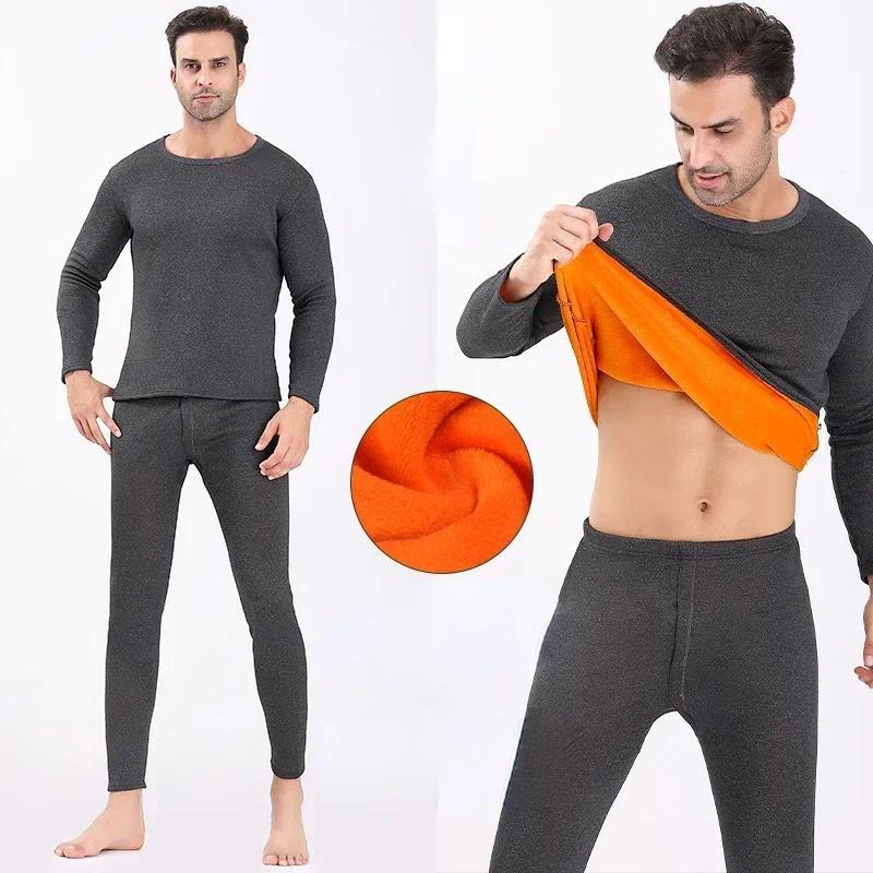 Thermal Underwear Sets for Men Winter Thermo Underwear Long Johns Winter Clothes Men's Underwears