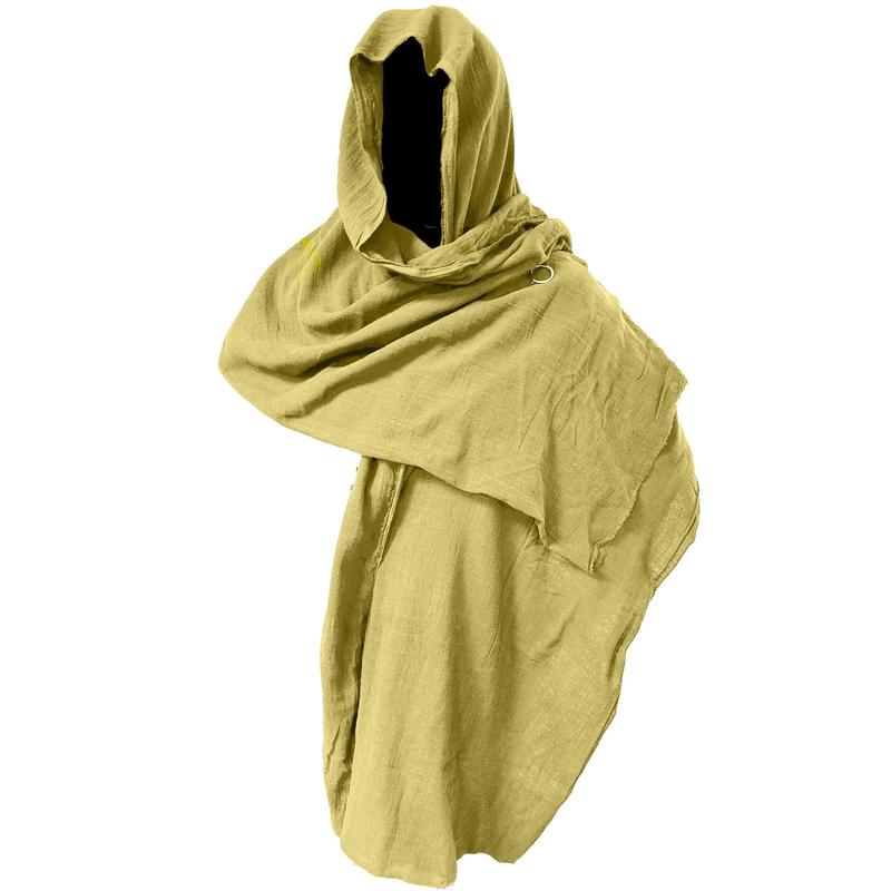 Men's Fashion Robe Cloak, Men's Comfortable Shawl Scarf Cloak, Men's Halloween Costume Cotton Menswear