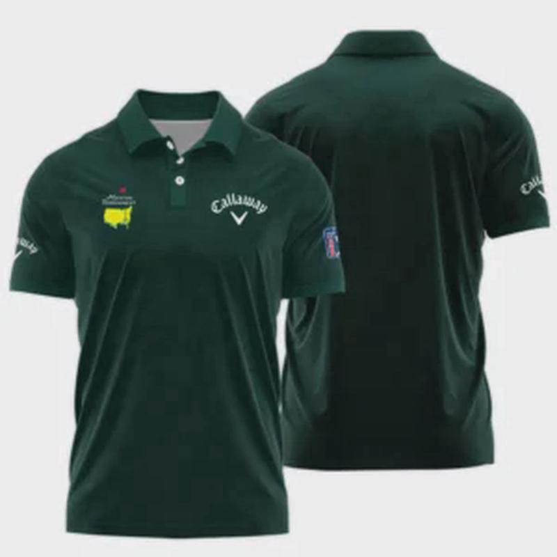 Classic Dark Green Masters Tournament Callaway Sport Polo Shirt for Men