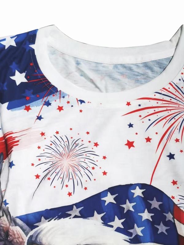 Men's American Flag 4th Of July Print Round Neck 4th of July Tank Top, Casual Sleeveless Top for Summer, Graphic Tees, Fashion Men's Clothing for Daily Wear