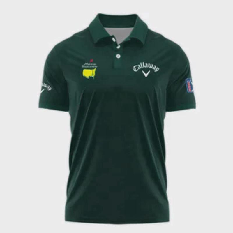 Classic Dark Green Masters Tournament Callaway Sport Polo Shirt for Men