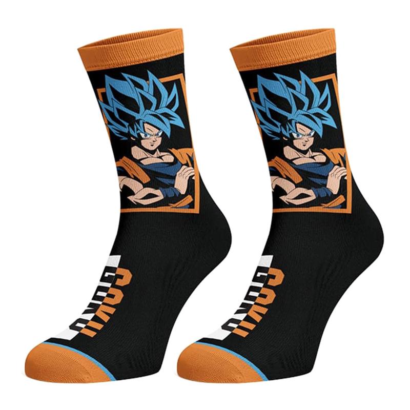 Dragon Ball Z The Movie Men's Super Broly 3-Pack Mid-Calf Adult Crew Socks Shoe Size 8-12