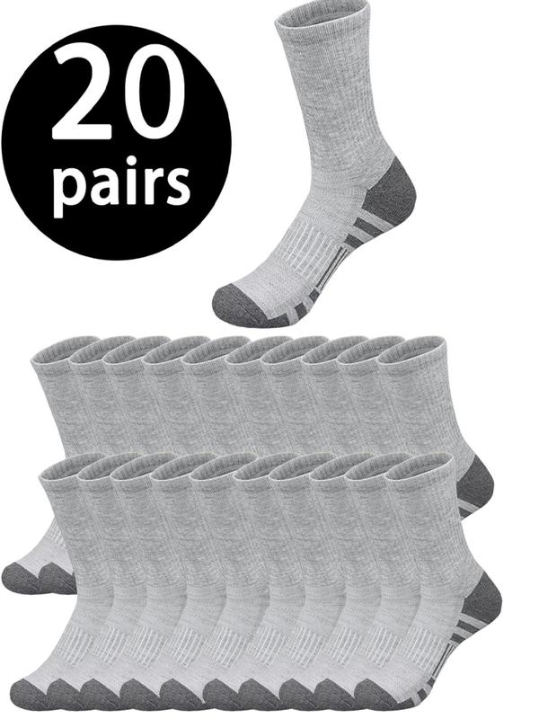 Men's Striped Print Mid-calf Socks, Soft Casual Comfy Breathable Socks for Daily Wear, Men's Socks for All Seasons