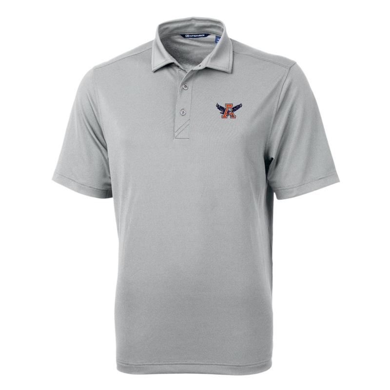 Auburn Tigers Cutter & Buck Team Logo Virtue Eco Pique Recycled Polo - Gray