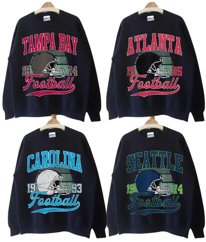 All Teams Football Vintage Style Crewneck Sweatshirt, Vintage All Teams Football Sweatshirt, Unisex Sweatshirt, For Women, For Men, Gifts For All