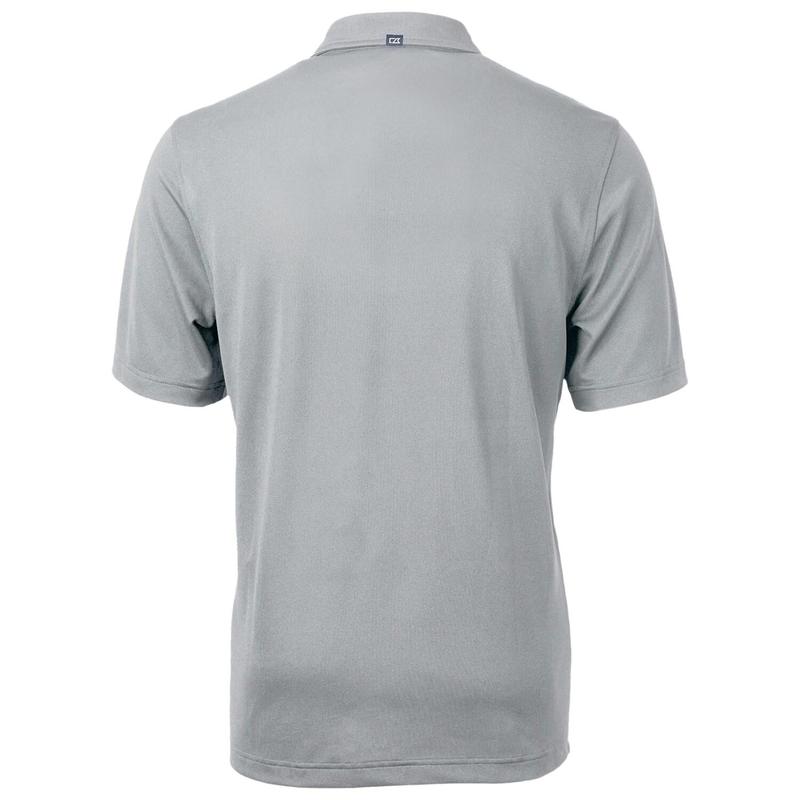 Auburn Tigers Cutter & Buck Team Logo Virtue Eco Pique Recycled Polo - Gray