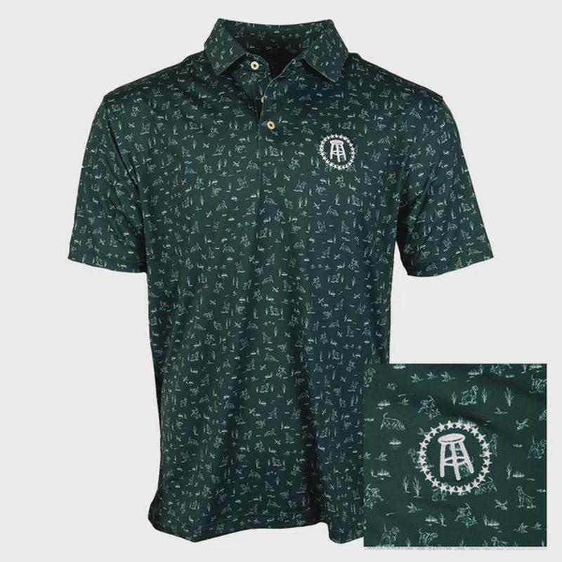 Shop the Rhoback x Barstool Sports Hunting Dog Performance Polo for Men - Stylish Durable and Comfortable Men s Polo Shirt