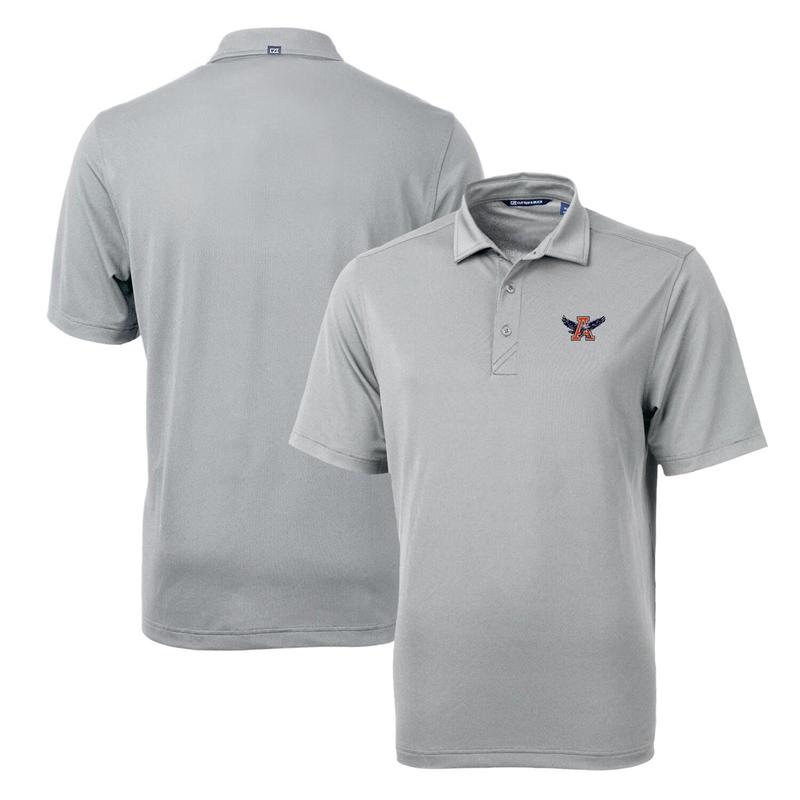 Auburn Tigers Cutter & Buck Team Logo Virtue Eco Pique Recycled Polo - Gray