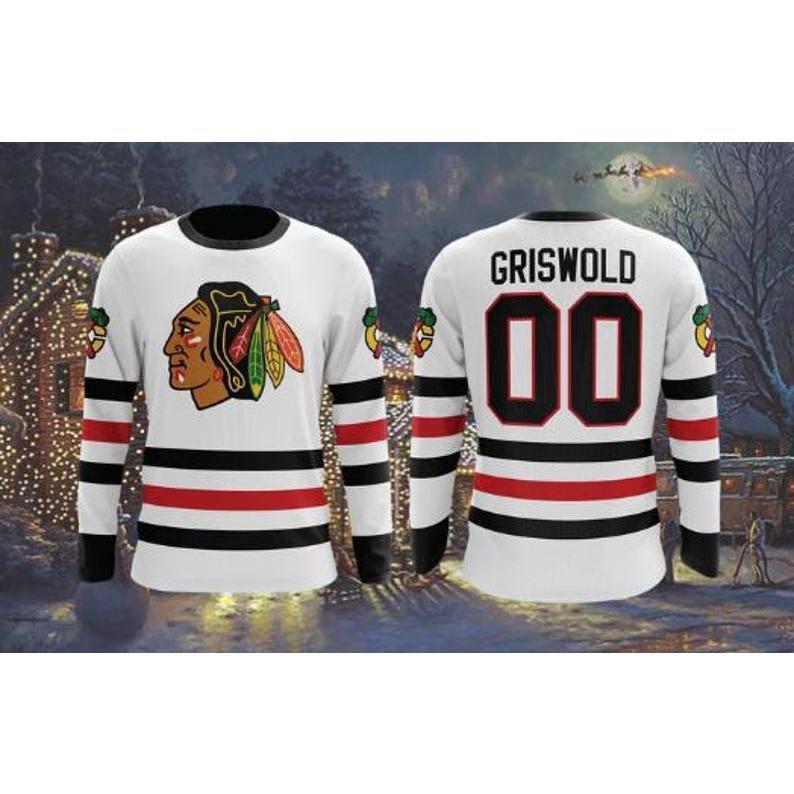 Black Hawk Unisex Christmas Vacation, Griswold Jersey, Christmas Gift, Retro Christmas, Clark Griswold, Christmas Vacation Drifit Jersey