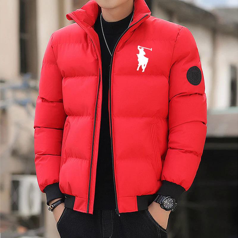 Men's Down 2024 Autumn Winter Fashion zipper Outdoor Fishing jacket Windproof casual cotton-padded jacket