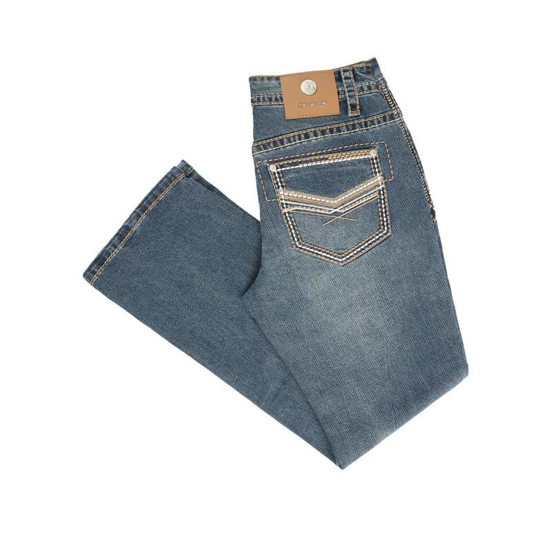 Centenario Men's Blue Denim with Embroidered Details 45314