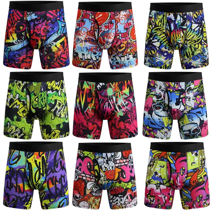 3 PACK Mens Long Boxer Shorts Anti Chafing Underwear Comfort Sport Briefs Trunks Menswear