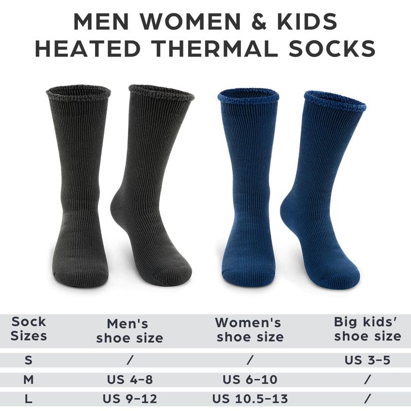 DG Hill Winter Thermal Socks - Warm Socks for Men Women Cold Weather Insulated Sock - Heated Socks Thick Snow Sock