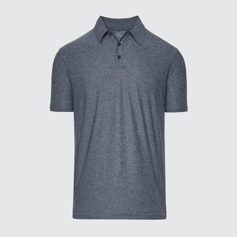 Heather Navy Active Polo 2.0