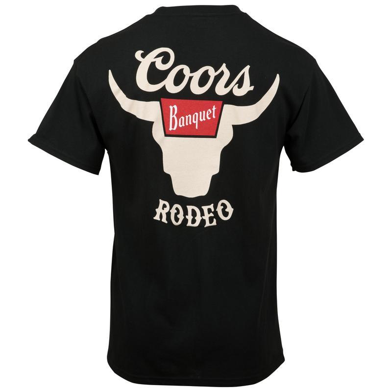 Coors Banquet Rodeo Logo Print T-Shirt, Shirts For Mens