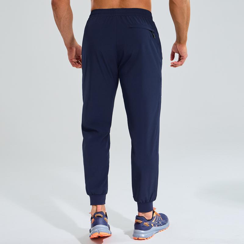 MIER Men's Casual Simple All-match Sweatpants, Men’s Athletic Running Fitness Pants, Lightweight Dry Fit With Zipper Pockets, 2024 New Arrival, Black Friday & Cyber Monday Flash Sale Deals, for Jogger Gym Daily and All Seasons Daily Wear