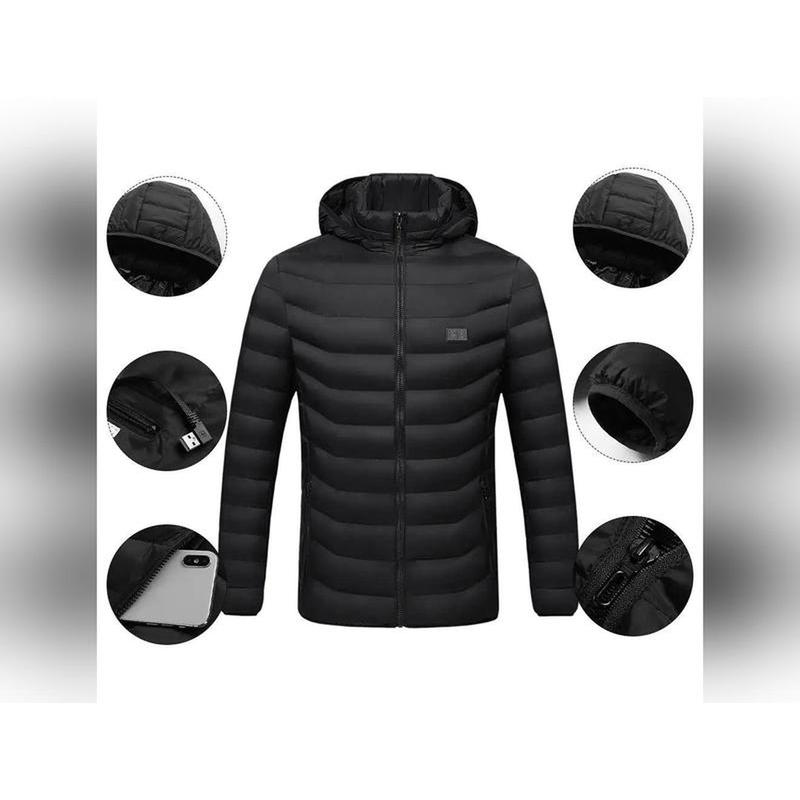 Heated Jacket for Men and Women, Battery-Powered Winter Jacket for Cold Weather