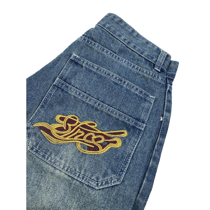 80s style JNCO retro oversized aesthetic loose jeans trendy fashion jeans Y2K hip hop era jeans Comfort Cotton Comfort Cotton